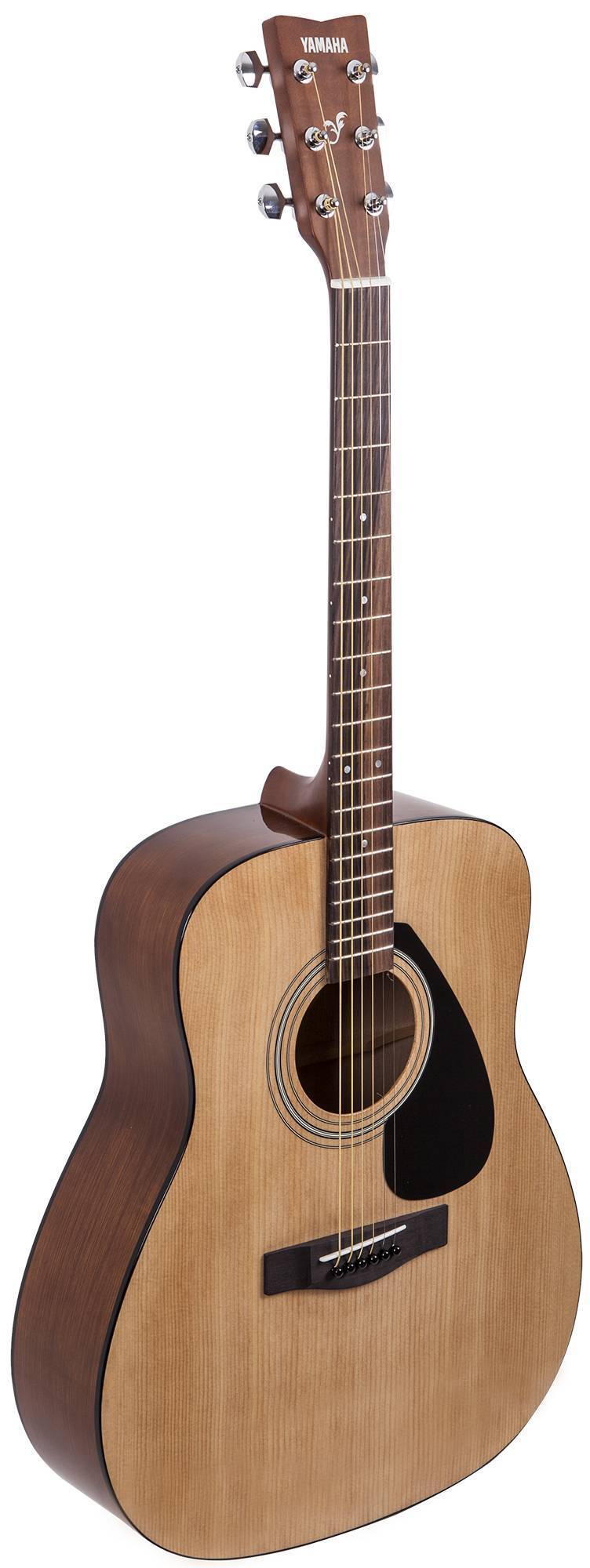 Акустическая гитара Yamaha F310 вид сзади и спереди
