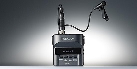 TASCAM DR-10L PRO – компактный рекордер с петличным микрофоном