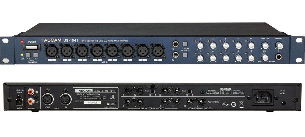 Купить АУДИО ИНТЕРФЕЙС TASCAM US-1641 с бесплатной доставкой по