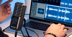 IK MULTIMEDIA iRIG STREAM MIC PRO – конденсаторный микрофон со встроенным звуковым интерфейсом