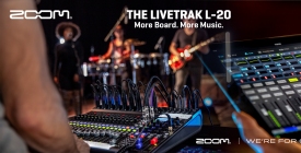 ZOOM LIVETRAK L-20 - многоканальный цифровой микшер, SD-рекордер и USB-аудиоинтерфейс в одной модели