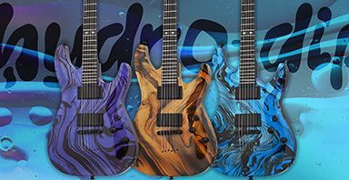 Новые гитары Schecter с аквапринтом Hydro Dip Special Edition