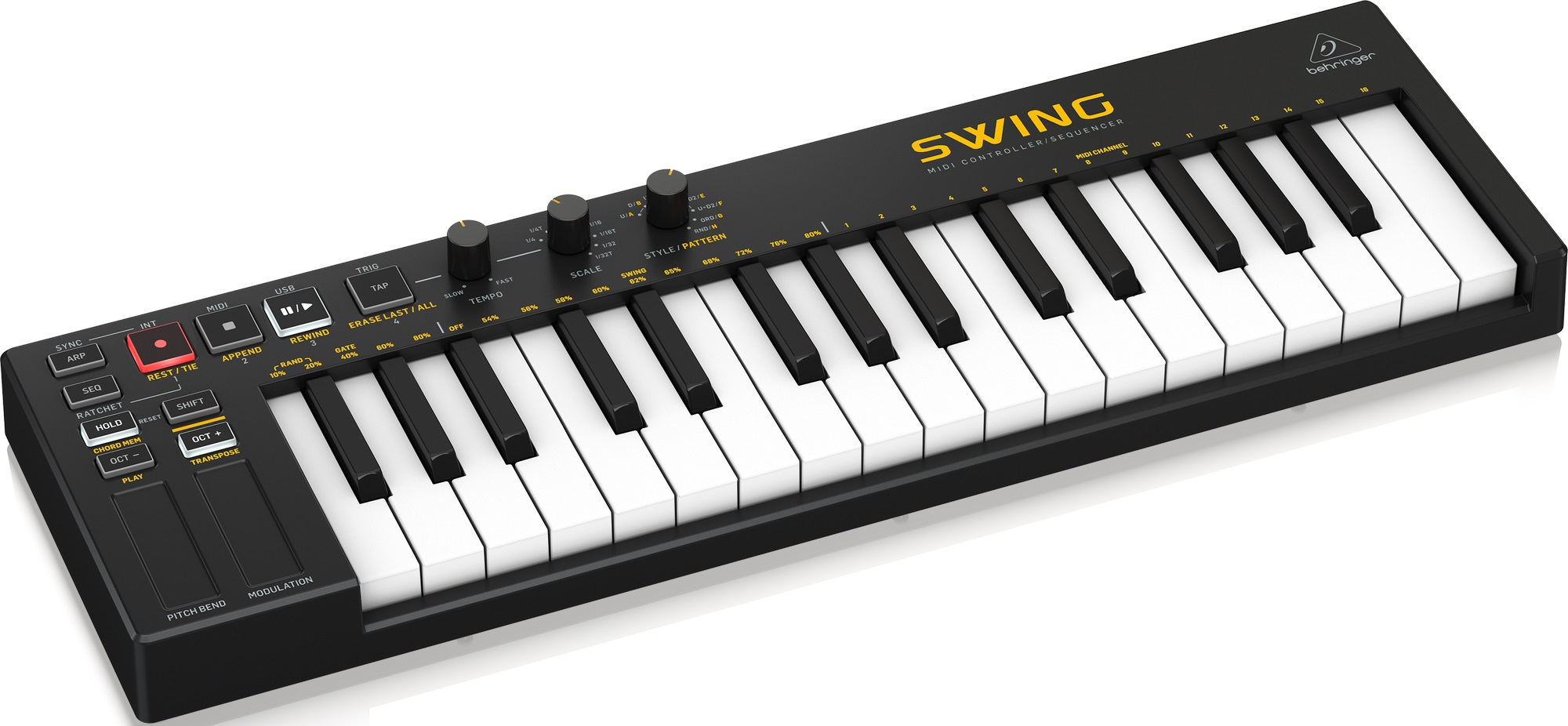 Купить MIDI-клавиатура BEHRINGER SWING с бесплатной доставкой по Москве и  России в интернет – магазине Pop-music.ru