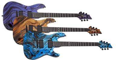Новые гитары Schecter с аквапринтом Hydro Dip Special Edition