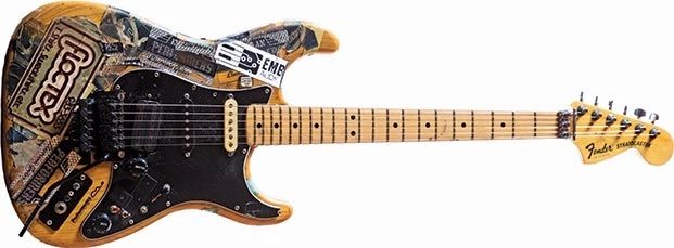 Первая электрогитара Стива Вая "Sticker Strat"