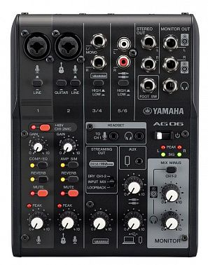 Микшерный пульт YAMAHA AG06MK2 Black