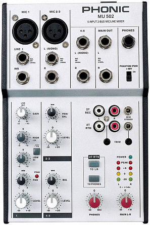 МИКШЕРНЫЙ ПУЛЬТ PHONIC MU 502