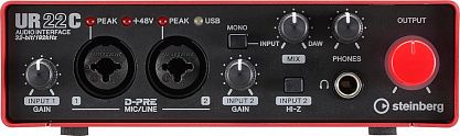 USB аудио интерфейс Steinberg UR22C Red