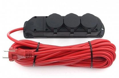 Удлинитель на 3 розетки PC-3G-3B-10(IP) Power Cube