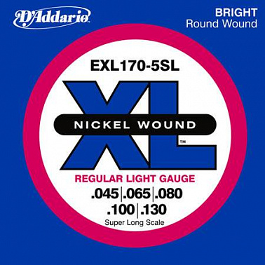 СТРУНЫ D'ADDARIO EXL170-5SL