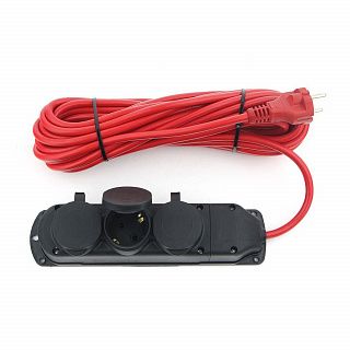 Удлинитель на 3 розетки PC-3G-3B-20(IP) Power Cube