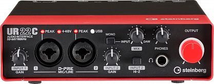 USB аудио интерфейс Steinberg UR22C Red