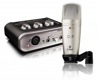 Комплект M-audio FAST TRACK USB+BEHRINGER C3