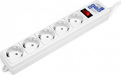 Фильтр-удлинитель на 5 розеток SPG-B-0,5М-WHITE PowerCube
