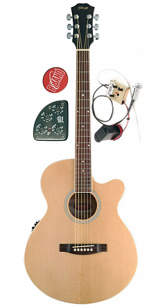 ГИТАРА ЭЛЕКТРОАКУСТИЧЕСКАЯ STAGG SW206CBB (N,BK)