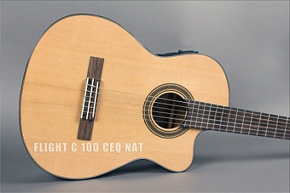 Классическая гитара FLIGHT C 100 CEQ NAT