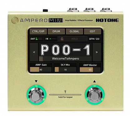Гитарный процессор Hotone Ampero Mini (Mustard)