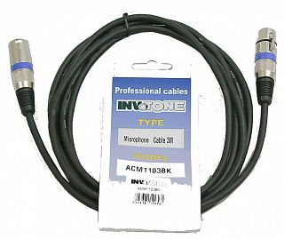 Микрофонный кабель INVOTONE ACM1106 BK