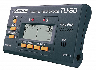 ТЮНЕР СО ВСТРОЕННЫМ МЕТРОНОМОМ BOSS TU-80