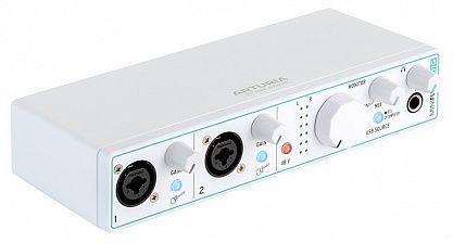 USB-аудиоинтерфейс Arturia MiniFuse 2 White OTG