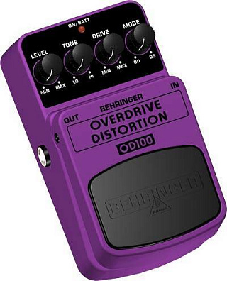 ГИТАРНЫЙ ЭФФЕКТ BEHRINGER OVERDRIVE/DISTORTION OD100
