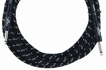 FENDER CUSTOM SHOP 18,6` INSTRUMENT CABLE BLACK TWEED