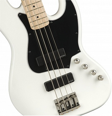 FENDER Squier Contemporary Active Jazz Bass® HH, Maple Fingerboard, Flat White