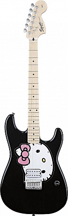 ЭЛЕКТРОГИТАРА FENDER SQUIER HELLO KITTY STRATOCASTER BLACK
