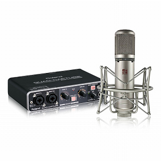ROLAND QUAD-CAPTURE + SE ELECTRONICS SE2200T