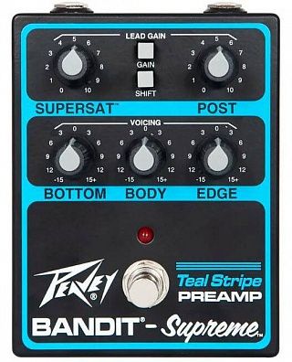 Педаль эффектов PEAVEY Bandit Supreme Teal Stripe Preamp