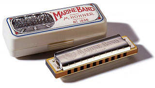 ГУБНАЯ ГАРМОШКА HOHNER MARINE BAND 1896/20 E HARM. MINOR