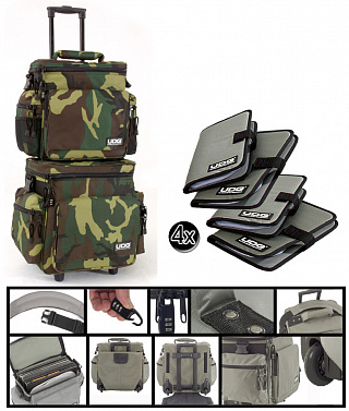 DJ ПАК ИЗ ДВУХ СУМОК UDG SLING BAG TROLLEY SET ARMY GREEN