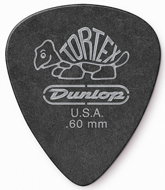 Медиатор Dunlop 488R.60 Tortex Pitch Black Standard