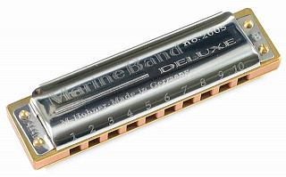ГУБНАЯ ГАРМОШКА HOHNER MARINE BAND DE LUX 2005/20BB