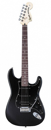 ЭЛЕКТРОГИТАРА FENDER SQUIER STANDARD FAT STRATOCASTER RW BLACK METALLIC