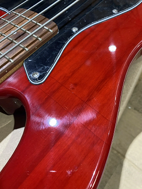 Бас-гитара STAGG SBJ-30 STF RED (Трещины на верхней и нижней деке)