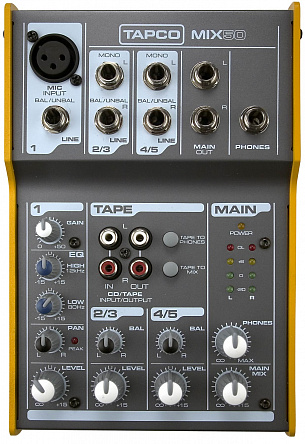 МИКШЕРНЫЙ ПУЛЬТ TAPCO MIX 50