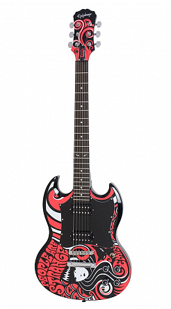 ЭЛЕКТРОГИТАРА EPIPHONE EMILY THE STRANGE G-310 WITH GIGBAG STRAP 