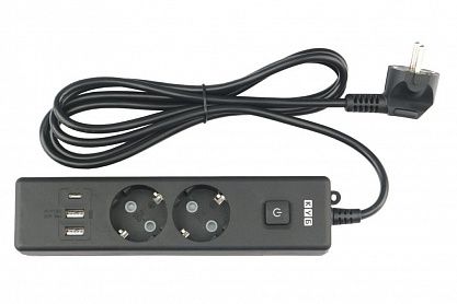 Удлинитель на 2 розетки PC-5B-2M PowerCube