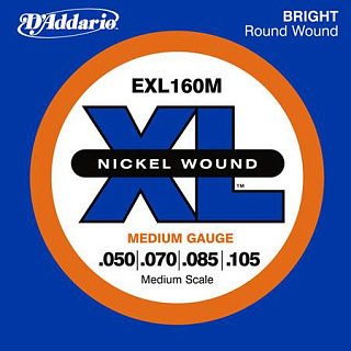 СТРУНЫ D'ADDARIO EXL160M