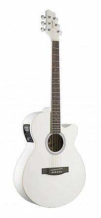 ГИТАРА ЭЛЕКТРОАКУСТИЧЕСКАЯ STAGG SW206CETU-WH