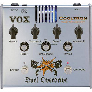 ГИТАРНАЯ ПЕДАЛЬ VOX COOLTRON DUEL OVERDRIVE