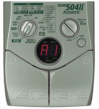 ПРОЦЕССОР ДЛЯ АКУСТИЧЕСКОЙ ГИТАРЫ ZOOM 504 II