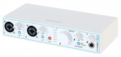 USB-аудиоинтерфейс Arturia MiniFuse 2 White OTG
