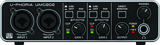 USB АУДИО ИНТЕРФЕЙС BEHRINGER U-PHORIA UMC202