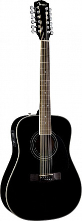 ЭЛЕКТРОАКУСТИЧЕСКАЯ ГИТАРА FENDER CD-160SE-12 BLACK