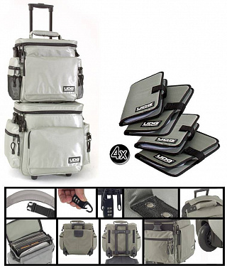 DJ ПАК ИЗ ДВУХ СУМОК UDG SLING BAG TROLLEY SET SILVER