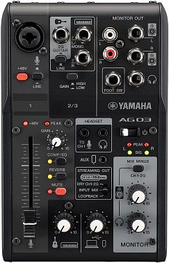 Набор для стриминга Yamaha AG03MK2 Black LSPK
