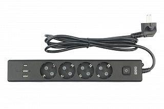 Удлинитель на 4 розетки PC-7B-2M PowerCube