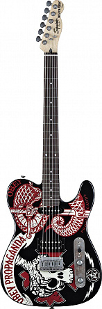ЭЛЕКТРОГИТАРА FENDER SQUIER OBEY GRAPHIC TELECASTER HS RW PROPAGANDA